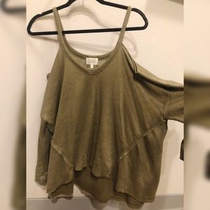 Anthropologie Off-the-Shoulder Sweater